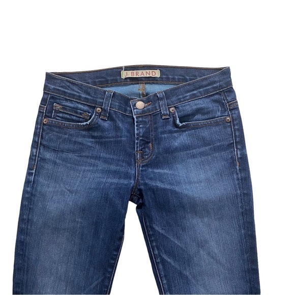 J. Brand Tyro Low-Rise Skinny Women Medium Wash Denim Blue Jeans 25 x28 Stretch - Picture 8 of 13